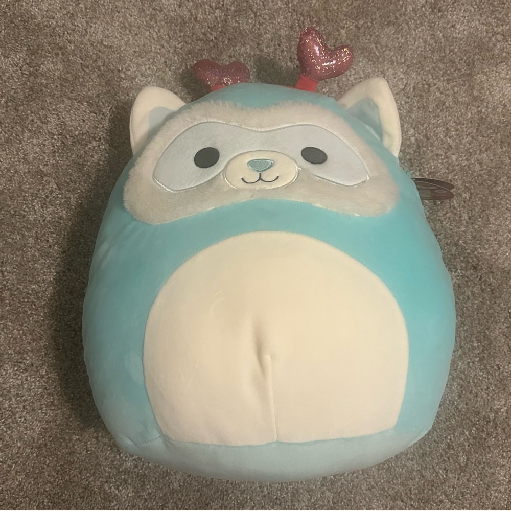 New with Tags 14" Squishmallow Ferret Anneli Valentine's Day Hearts Headband